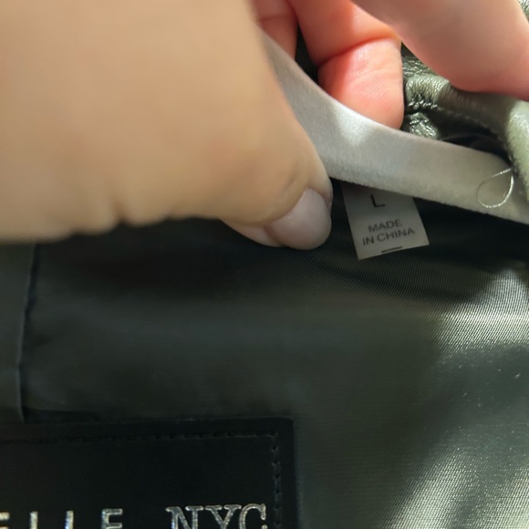 Faux leather bomber jacket - Picture 4 of 4